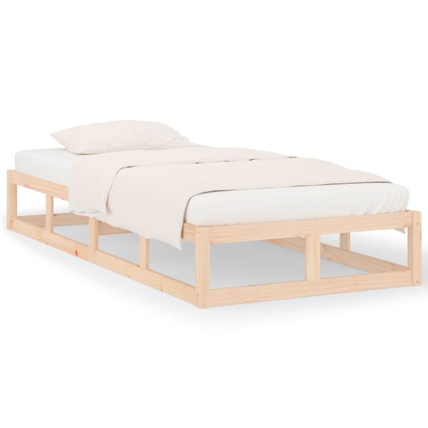 vidaXL Cadre de lit sans matelas 90x200 cm bois massif