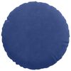 vidaXL Coussins de siège 2 pcs Bleu police Ø 40 x 13 cm Velours