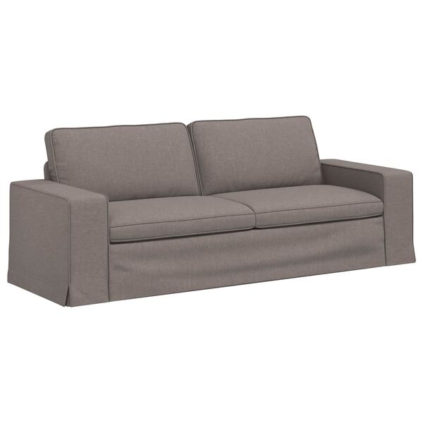 vidaXL Canap&eacute; Taupe Dimensions globales: 222 x 80 x 82 cm (l x P x H)