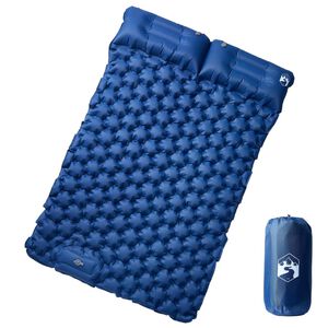 vidaXL Matelas de camping autogonflant avec oreillers 2 personnes