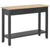 vidaXL Table console Noir 110x35x80 cm Bois