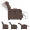 vidaXL Fauteuil inclinable électrique Marron Similicuir