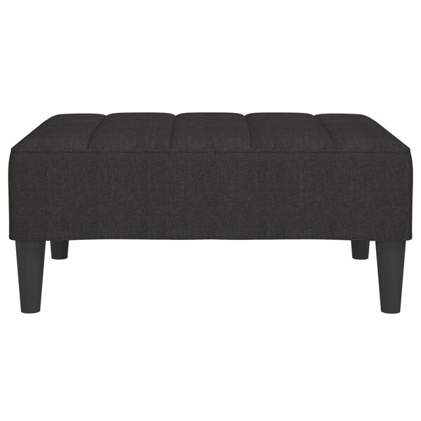 vidaXL Repose-pied Noir 78x56x32 cm Tissu