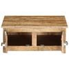 vidaXL Table basse 70x70x30 cm Bois de manguier solide