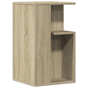 vidaXL Table d'appoint ch&ecirc;ne sonoma 35x35x60 cm bois d'ing&eacute;nierie