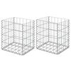 vidaXL Paniers de gabion 2 pcs Acier galvanis&eacute; 30x30x40 cm