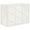vidaXL Housse de climatiseur Blanc 110 x 50 x 80 cm Acier