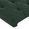 vidaXL Tête de lit avec oreilles Vert foncé 83x23x118/128 cm Velours