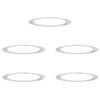 vidaXL adapt&eacute; pour anneaux d'arbre plats 5 pc Argent &Oslash;90/120 cm