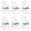 vidaXL Coussins de chaise 6 pcs Multicolore 50 x 50 x 4 cm