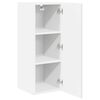vidaXL Armoire de cuisine Lucca 2 pcs Blanc brillant 30 x 31 x 80 cm