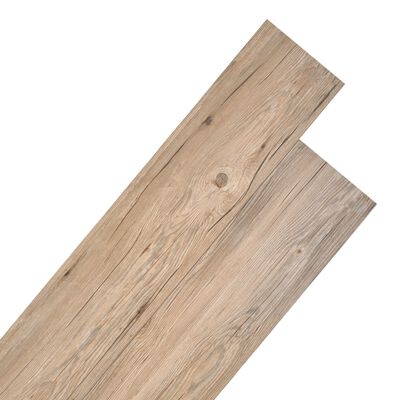 vidaXL Planches de plancher PVC Non auto-adhésif 5,26 m² Chêne marron