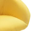 vidaXL Chaise pivotante de salle &agrave; manger Jaune Tissu