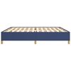 vidaXL Cadre de lit sans matelas bleu 200x200 cm tissu