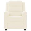 vidaXL Fauteuil de massage électrique Crème Similicuir