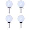 vidaXL 4 pcs Lampes d'all&eacute;e d'ext&eacute;rieur &agrave; LED 30 cm et piquet au sol