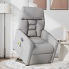 vidaXL Fauteuil inclinable de massage &eacute;lectrique gris nuage tissu
