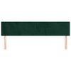 vidaXL T&ecirc;tes de lit Vert fonc&eacute; 180x5x78/88 cm Velours