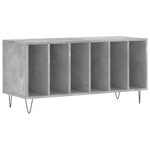 vidaXL Armoire &agrave; disques gris b&eacute;ton 100x38x48 cm bois d'ing&eacute;nierie