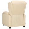 vidaXL Fauteuil Cr&egrave;me Tissu