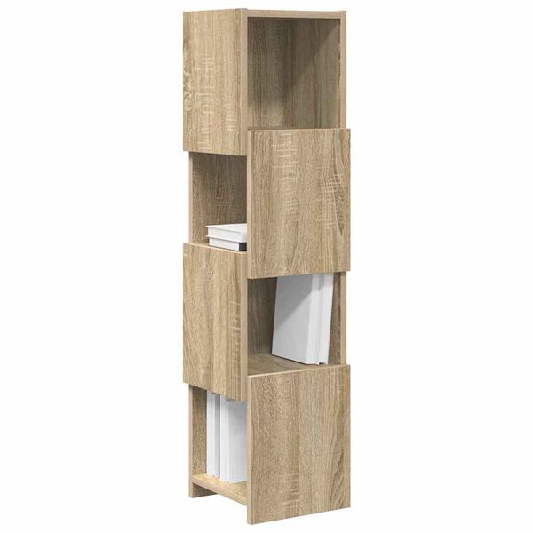 vidaXL Meuble d'angle Ch&ecirc;ne Sonoma 25,5x25x102cm Bois d'ing&eacute;nierie