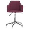 vidaXL Chaises &agrave; manger pivotantes lot de 2 violet tissu