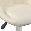 vidaXL Tabouret de bar Crème Velours