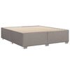 vidaXL Cadre de lit sans matelas taupe 200x200 cm tissu