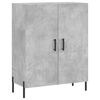 vidaXL Buffet haut Gris b&eacute;ton 69,5x34x180 cm Bois d'ing&eacute;nierie