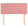 vidaXL Tête de lit Rose 90x5x78/88 cm Velours