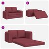 vidaXL Canap&eacute;-Lit 60cm Bordeaux tissu