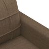 vidaXL Canap&eacute; &agrave; 3 places Marron 180 cm Tissu