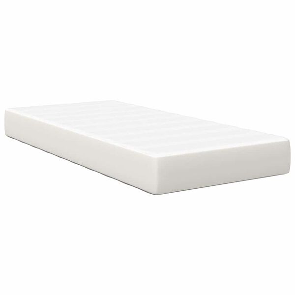 vidaXL Matelas de Lit avec matelas Cr&egrave;me 80 x 200 cm tissu