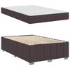 vidaXL Cadre de lit avec matelas Marron fonc&eacute; 120 x 200 cm tissu