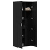 vidaXL Haut Armoire Ch&ecirc;ne noir 70 x 42.5 x 185 cm Bois d'ing&eacute;nierie