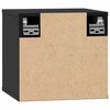 vidaXL Armoires murales 2 pcs Noir 31,5x30x30 cm Bois de pin massif