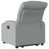 vidaXL Fauteuil inclinable électrique gris clair tissu