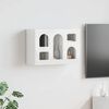 vidaXL Armoire suspendue avec &eacute;tag&egrave;re Blanc brillant 60 x 20 x 40 cm