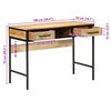 vidaXL Bureau d'écriture Marron 100 x 50 x 75 cm Bois de mangue massif