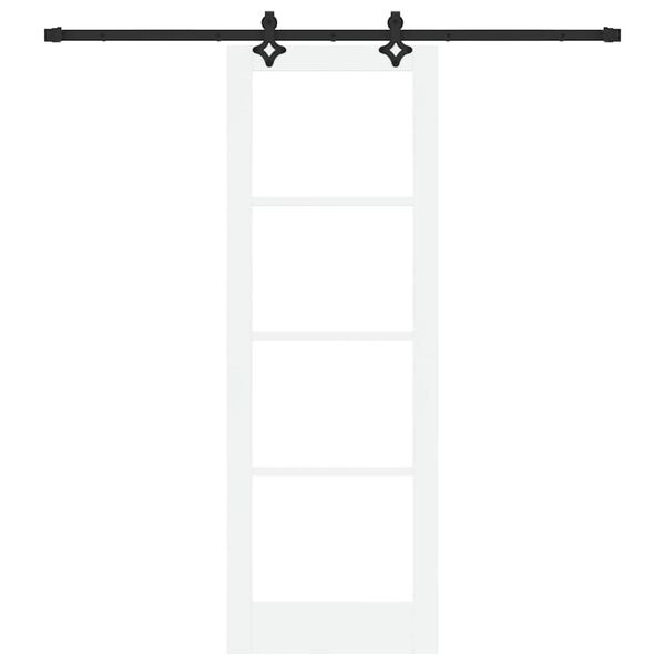 vidaXL Porte coulissante ORKDAL Blanc et Noir 73,5 x 211 cm