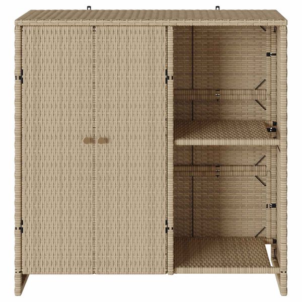 vidaXL Armoire de rangement avec &eacute;tag&egrave;re Beige 100 x 36 x 102 cm Rotin