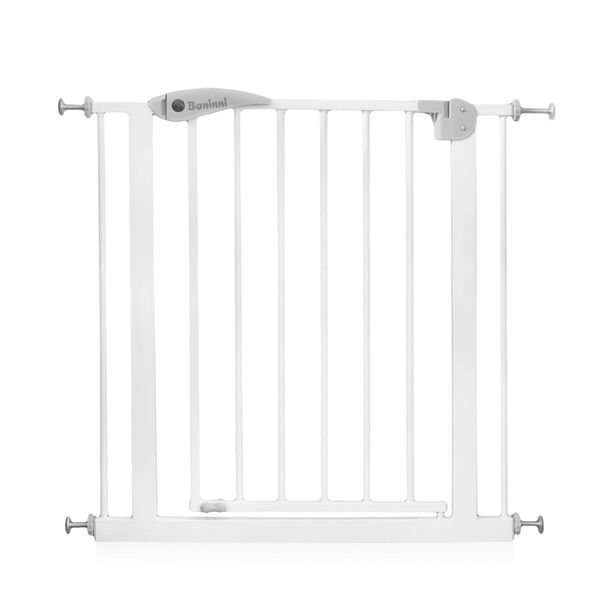 Baninni Barri&egrave;re de s&eacute;curit&eacute; Vicino M&eacute;tal 75-85 cm Blanc BNSF003-WH