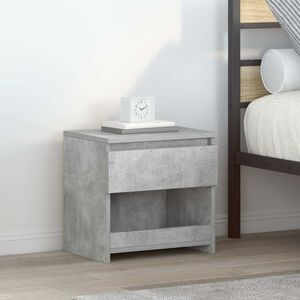 vidaXL Tables de chevet 2 pcs Gris b&eacute;ton 40x30x39 cm Agglom&eacute;r&eacute;