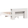 vidaXL Lit bibliothèque sans matelas blanc 140x200 cm bois pin massif