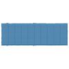 vidaXL Coussin de chaise longue bleu m&eacute;lang&eacute; 186x58x4 cm tissu