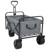 vidaXL Chariot de courses pliant 89 x 63 x 96 cm Gris 200 kg
