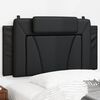 vidaXL Coussin de t&ecirc;te de lit Viana noir 100 cm similicuir