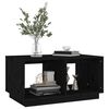 vidaXL Table basse Noir 80x50x40 cm Bois massif de pin