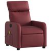 vidaXL Fauteuil de massage inclinable Rouge bordeaux Similicuir