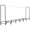 vidaXL Portant de bois de chauffage Anthracite 360x35x120 cm Acier